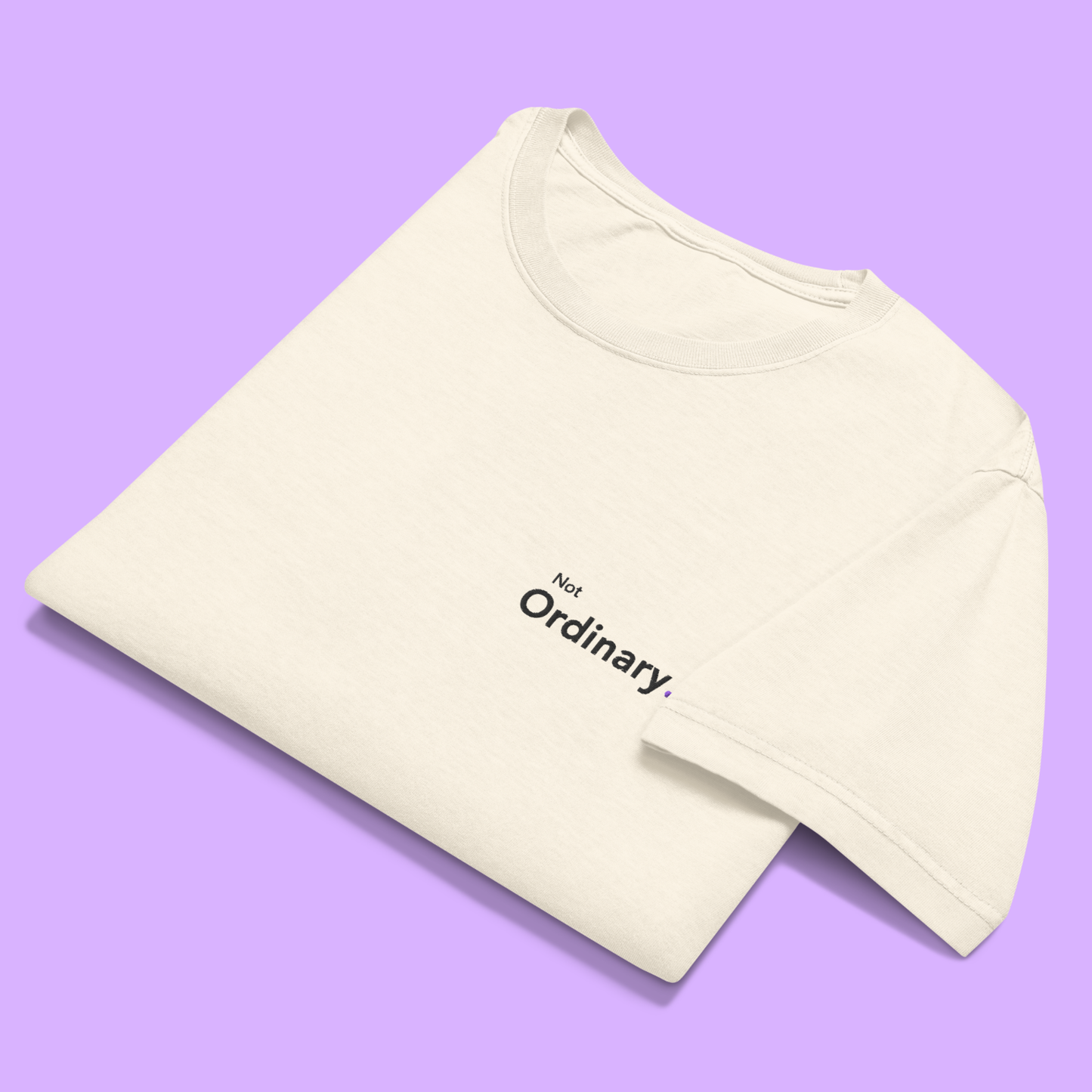 Not Ordinary. - Embroidered Oversized Tee