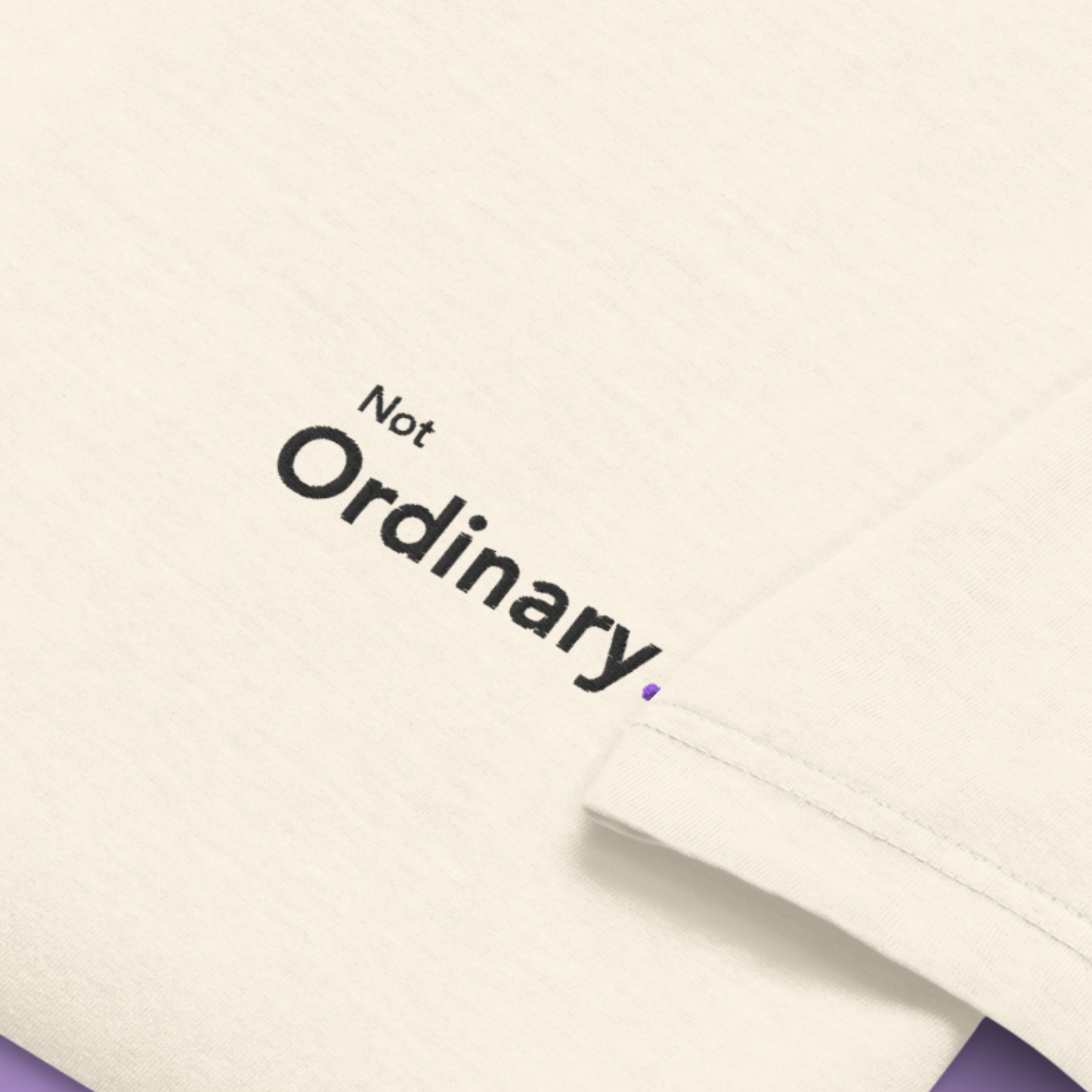 Not Ordinary. - Embroidered Oversized Tee