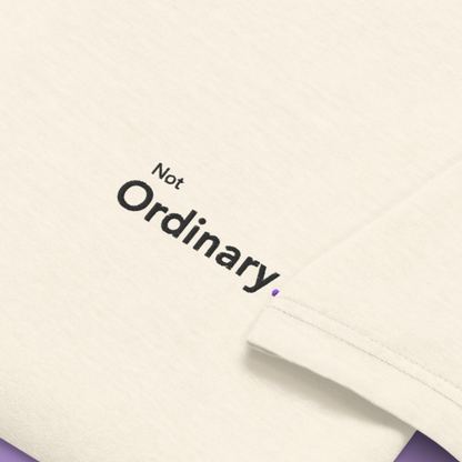 Not Ordinary. - Embroidered Oversized Tee