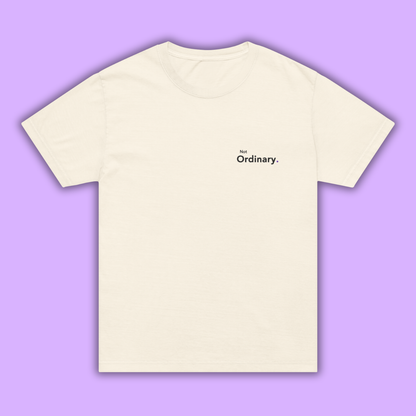 Not Ordinary. - Embroidered Oversized Tee