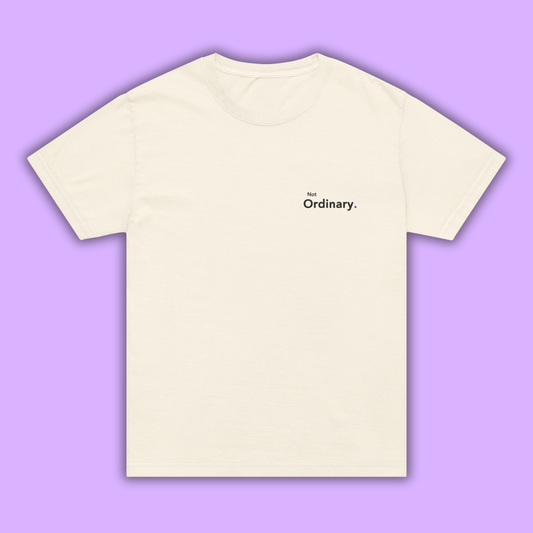 Not Ordinary. - Embroidered Oversized Tee