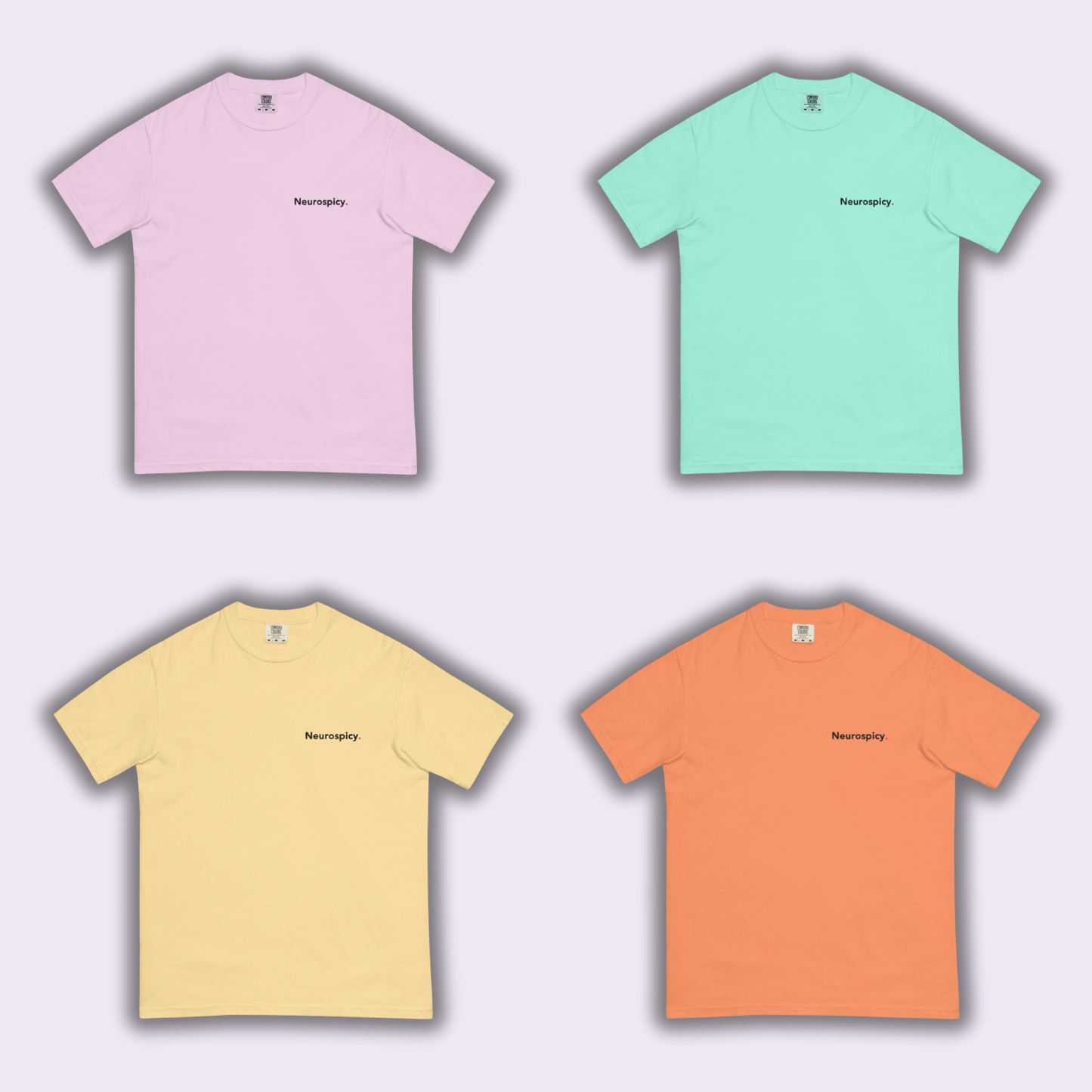 Neurospicy. Tee - Pastel Pop, Limited Edition.