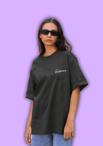 Not Ordinary. - Embroidered Oversized Tee