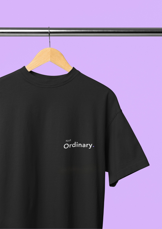 Not Ordinary. - Embroidered Oversized Tee